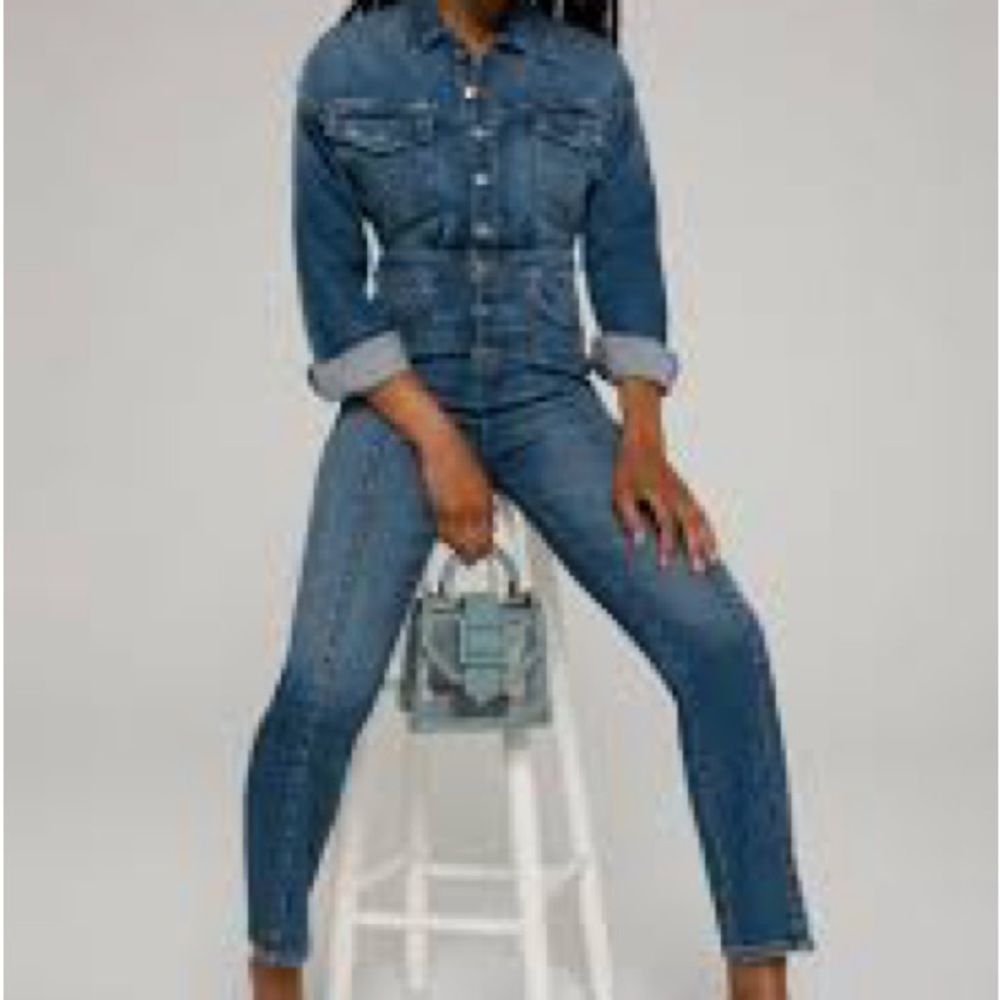 Good American Denim Jumpsuit